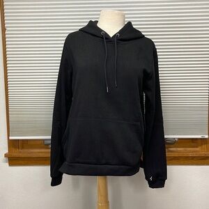 Troop NWT Black Hooded Sweatshirt Hoodie Size Medium
